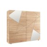 Hoge dressoir eikenhout 2 spiegeldeuren 121cm Vittoria Glam RS Aanbod