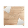 Hoge dressoir eikenhout 2 spiegeldeuren 121cm Vittoria Glam RS Korting
