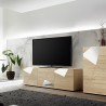 TV-meubel met 3 deuren in geometrisch design eikenhout Brema RS Vittoria Korting