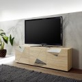 TV-meubel met 3 deuren in geometrisch design eikenhout Brema RS Vittoria Aanbieding