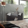 Dressoir woonkamer kast 3 deuren hoogglans grijs 181cm Vittoria GR S Kortingen