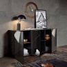 Dressoir woonkamer kast 3 deuren hoogglans grijs 181cm Vittoria GR S Keuze