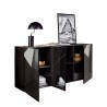 Dressoir woonkamer kast 3 deuren hoogglans grijs 181cm Vittoria GR S Korting