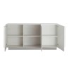 Moderne dressoir 3 deuren hoogglans wit 182cm WH M2 Korting