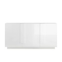 Moderne witte glanzende kast met 3 deuren, 182 cm - WH M2 Aanbod