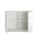 Buffetkast keuken woonkamer wit glanzend 2 deuren 120cm Jupiter WH S Korting