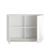 Buffetkast keuken woonkamer wit glanzend 2 deuren 120cm Jupiter WH S Korting