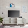 Moderne TV-meubel met 3 deuren, hoogglans wit - Jupiter WH T2 Catalogus