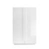 Witte glanzende kast met 2 deuren voor woonkamer of keuken Jupiter WH High Aanbod