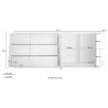 Dressoir woonkamer 241cm 2 deuren 3 lades hout Jupiter MR L1 Voorraad