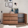 Moderne houten dressoir met deur, 3 laden, 182cm Jupiter MR M1 Voorraad