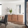 Madia keuken woonkamer met 3 houten deuren en modern design Jupiter MR M2. Kortingen