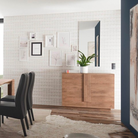 Moderne houten opbergkast woonkamer met 2 deuren 120cm Jupiter MR S Aanbieding