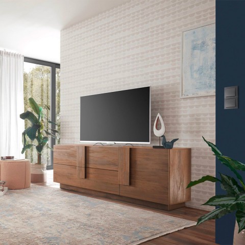TV-meubel met 2 lades en 1 deur hout 181cm Jupiter MR T1 Aanbieding
