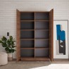 Houten kast voor woonkamer of keuken met 2 deuren, h193cm Jupiter MR High Keuze