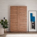 Houten kast voor woonkamer of keuken met 2 deuren, h193cm Jupiter MR High Voorraad