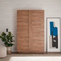 Woonkamer keukenkastje 2-deurs houten dressoir, 193 cm hoog Jupiter MR hoge versie. Voorraad