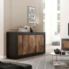 Industriële keukenkast woonkamer 3 deuren hout 160cm Modis NP Basic Aanbieding