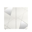Wit design geometrische woonkamerkast met 2 deuren Vittoria Glam WH Korting