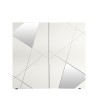 Witte woonkamer dressoir 2 deuren geometrisch ontwerp Vittoria Glam WH Korting