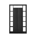 Moderne zwarte houten kolom boekenkast met 2 deuren Albus NR. Aanbod