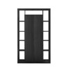 Moderne zwarte houten kolom boekenkast met 2 deuren Albus NR. Aanbod