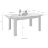 Uitschuifbare eettafel zwart 90x137-185cm hout Avant Rimini Catalogus