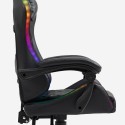 Ergonomische lederen gaming bureaustoel The Horde XL met LED RGB 