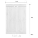 Gangkast dressoir 2-deurs multifunctioneel 78x116cm Basic Jessy 