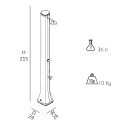Zonne-douche tuin zwembad 36 liter met voetenwassertje Big Happy Five F620 