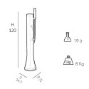 Zonne-douche 19 liter voor tuin zwembad camping HappyGo HG180 