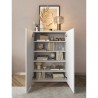 Witte hoogglans dressoir voor woonkamer of hal met 2 spiegeldeuren Elise Catalogus