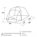 Universele opblaasbare tent 340x380 voor bestelwagens minibussen Trouper XL Brunner Voorraad