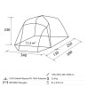 Universele opblaasbare tent 340x380 voor bestelwagens minibussen Trouper XL Brunner Voorraad