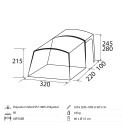 Opblaasbare tent voor minibuscamper Trails A.I.R. TECH HC Brunner Keuze