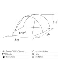 Universele zelfstandige luifel voor auto hoogte 180-220cm Entrada Brunner Catalogus