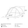 Universele zelfstandige luifel voor auto hoogte 180-220cm Entrada Brunner Catalogus