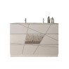 Glossy witte badkamermeubel met 3 lades en dubbele wastafel Liz T Aanbod