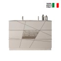 Glossy witte badkamermeubel met 3 lades en dubbele wastafel Liz T Verkoop