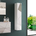 Wandhangende badkamerkolom modern hoogglans wit 1 deur Lima Aanbieding