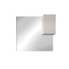 Spiegelkast kolom 1 deur glanzend wit en LED-lamp Riva. Keuze