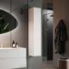 Moderne witte hoogglans badkamerkolom hangend meubel 1 deur Bove Aanbieding