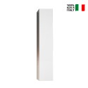 Moderne witte hoogglans badkamerkolom hangend meubel 1 deur Bove Verkoop
