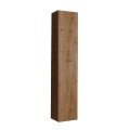 Hangend badkamermeubel kolom 1 deur opbergruimte hout eiken Edon Aanbieding