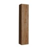 Hangend badkamermeubel kolom 1 deur opbergruimte hout eiken Edon Aanbieding