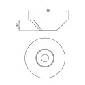 Santorini ronde design bio-ethanol buitenhaard 60cm Karakteristieken