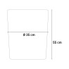 Bio-ethanol tuin haard vrijstaand design Ø 35 x h 55cm Raffaello 