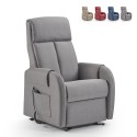 Elektrische relaxfauteuil met 2 motoren en sta-op-functie, dubbele voetensteun Riviera Aanbieding