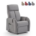 Elektrische relaxfauteuil met 2 motoren en sta-op-functie, dubbele voetensteun Riviera Aanbieding
