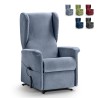 Elektrische relaxfauteuil met sta-op-functie, 2 motoren, roller, hoes Gaia Aanbieding